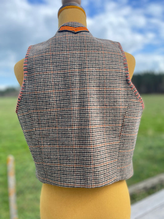 Gilet de costume “Voyage Voyage …en tweed”