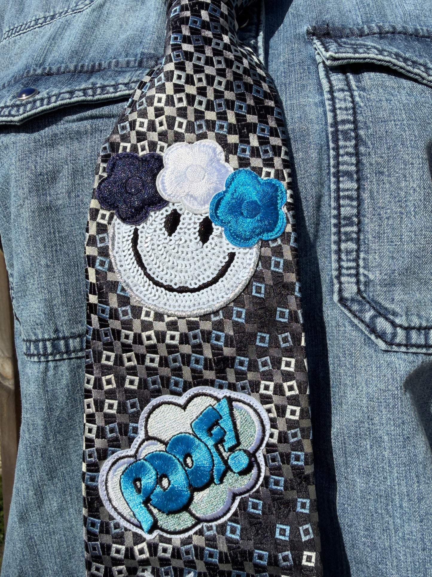 Cravate bijou - "Pop Attitude"- pièce unique
