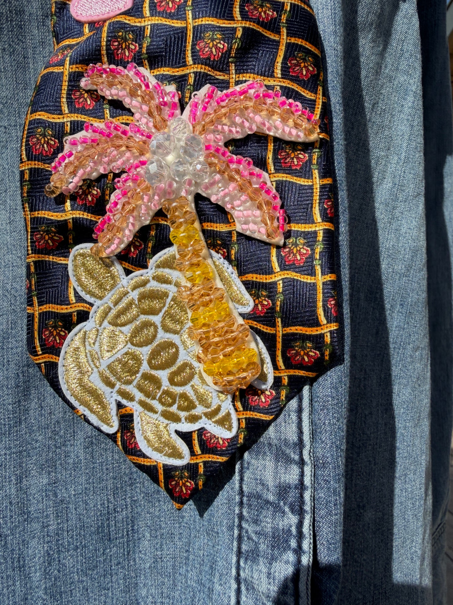 Cravate bijou - "Original Palm"- pièce unique