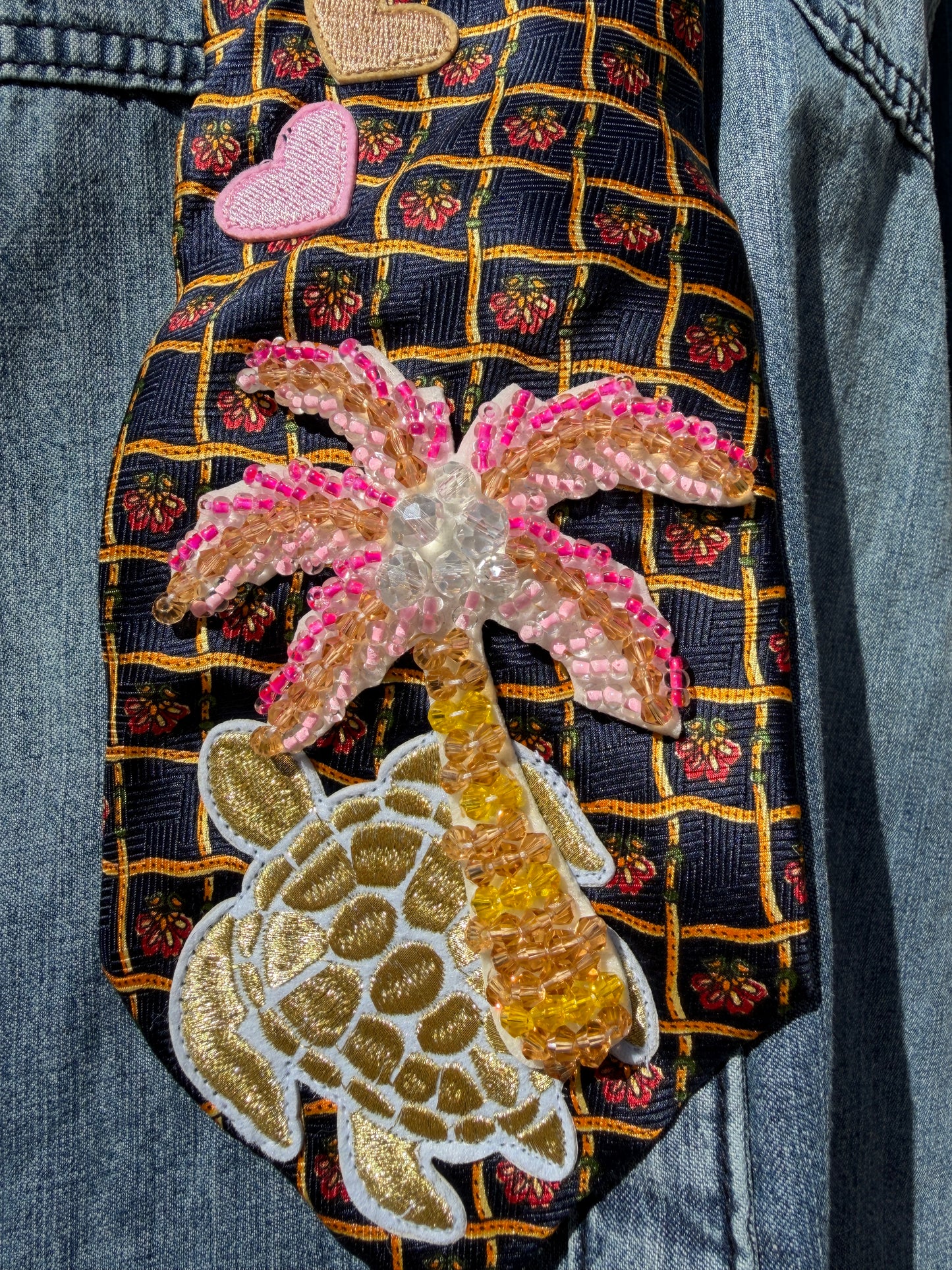 Cravate bijou - "Original Palm"- pièce unique