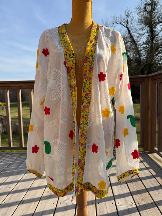 Kimono femme - "Malicieuse"- pièce unique