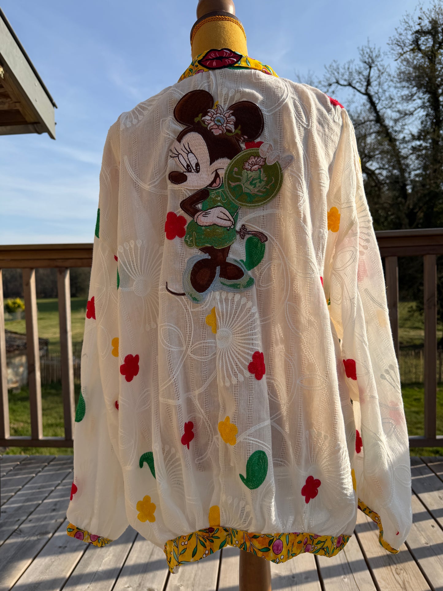 Kimono femme - "Malicieuse"- pièce unique