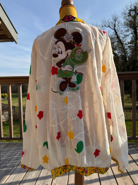 Kimono femme - "Malicieuse"- pièce unique