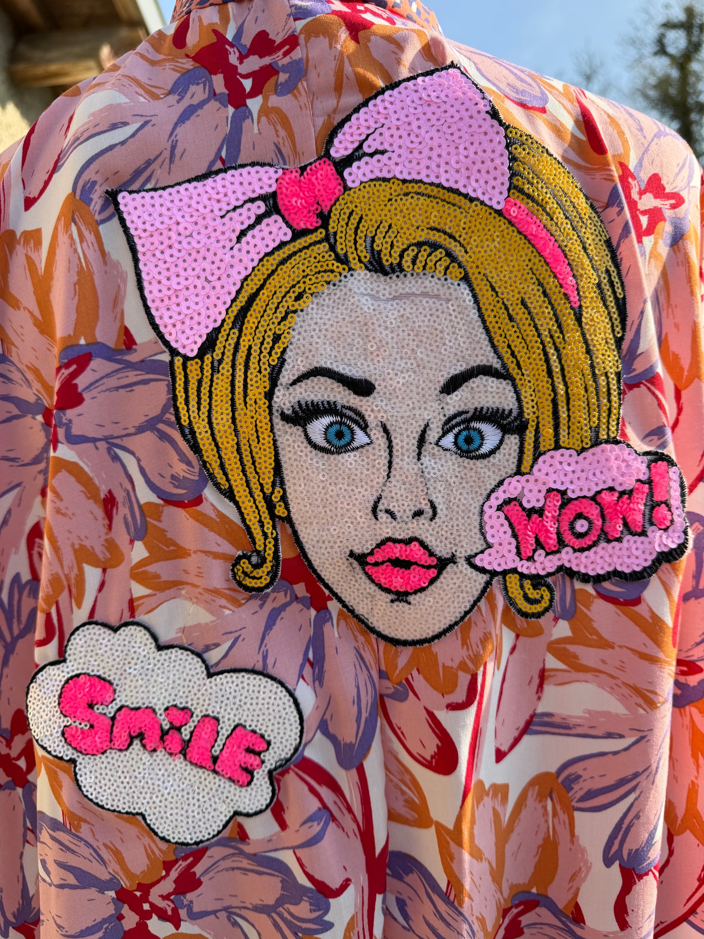 Kimono femme - " Pop Star" -  pièce unique