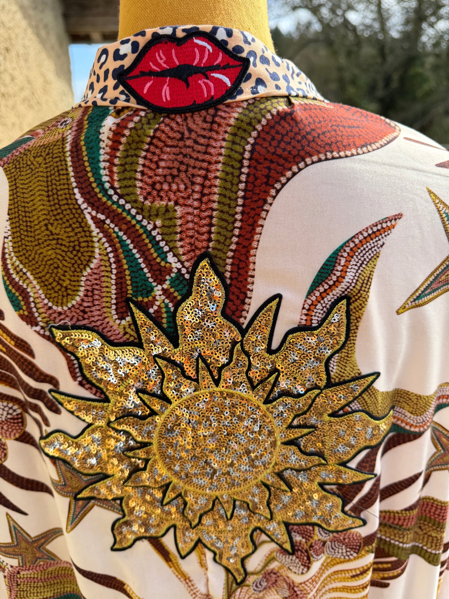 Kimono femme - " Soleil " - pièce unique