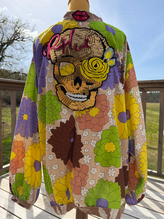 Kimono femme  "Rebel" pièce unique