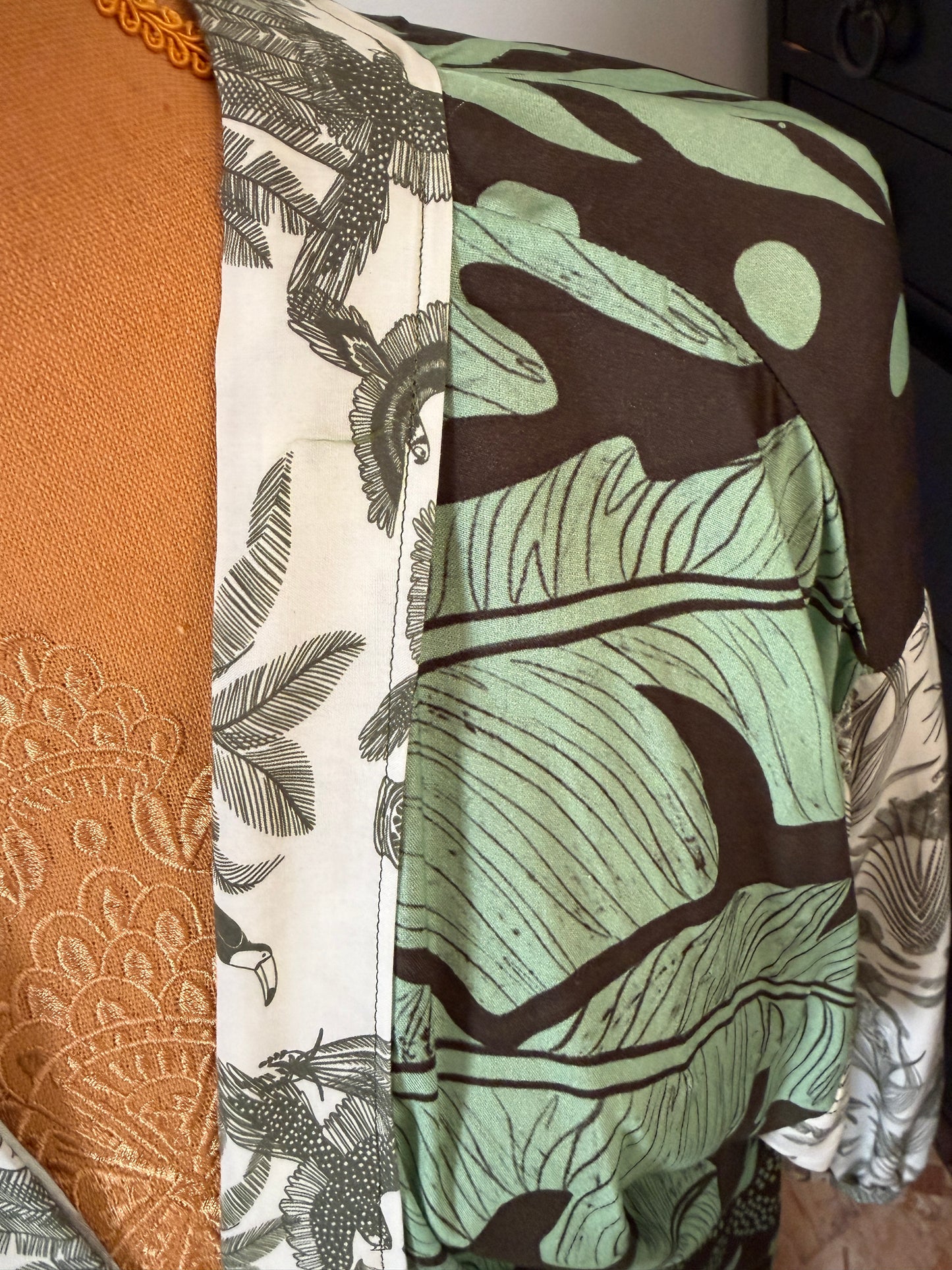 Kimono femme - "Tropical Chic " - Pièce unique
